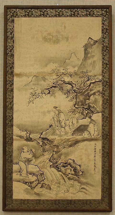 Lettrés jouant au go