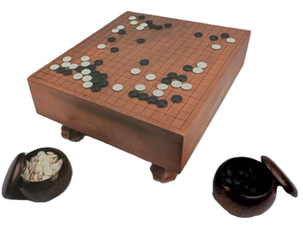Goban et bols de pierres