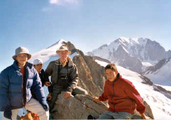 Sommet de la Brangre, devant les dmes de Miage