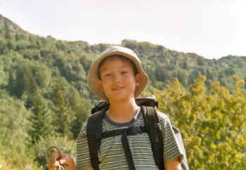 Monte  depuis les Contamines avant d'arriver au chemin Bernard
