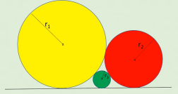 Quelle est la relation entre les rayons des 3 cercles